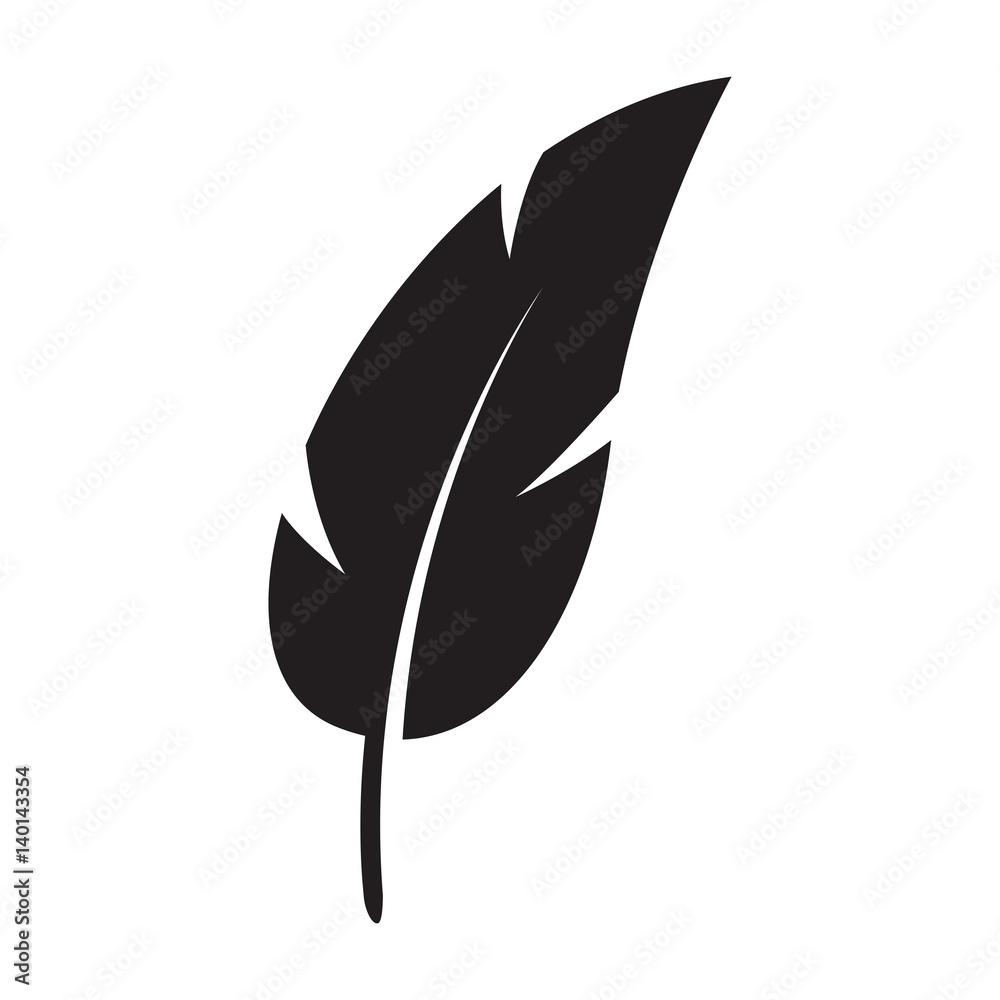 black feather silhouette pen black feather silhouette pen