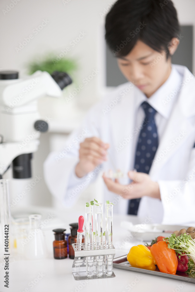 Young Man in Laboratory Young Man in Laboratory