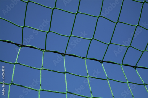 Close-up of a soccer net © Gudrun