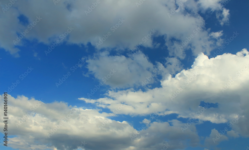 Fototapeta premium Background Blue Sky and clouds.