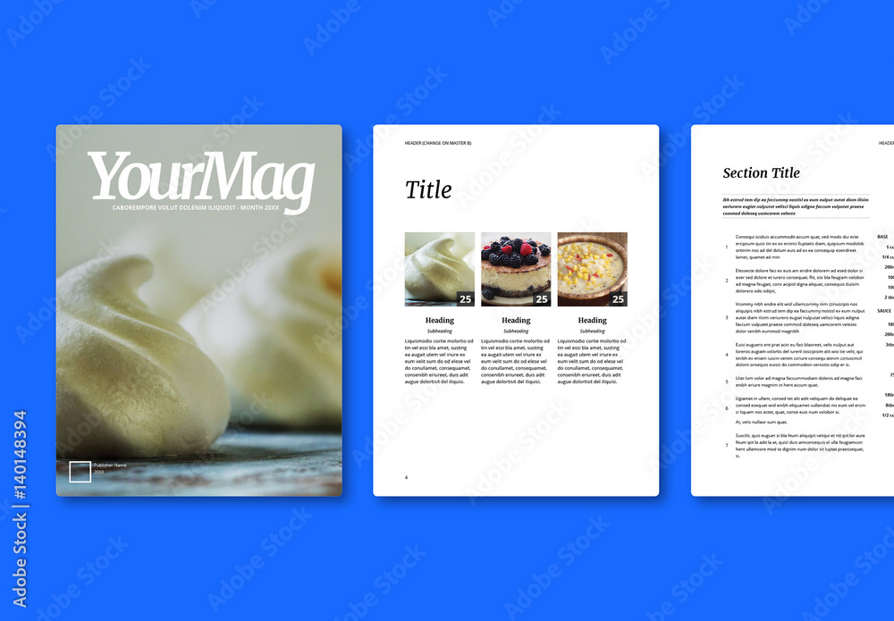 Food Magazine Spreads