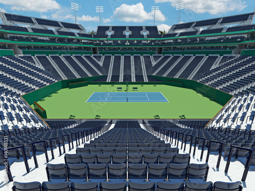 3D render of beutiful modern tennis masters 1000 lookalike stadium