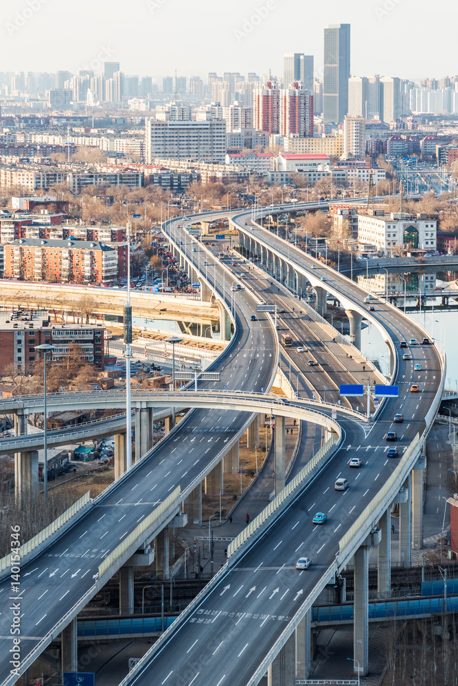 panoramic view of cityscape in city of China. panoramic view of cityscape in city of China.