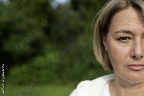 Portrait of a mature woman looking at camera