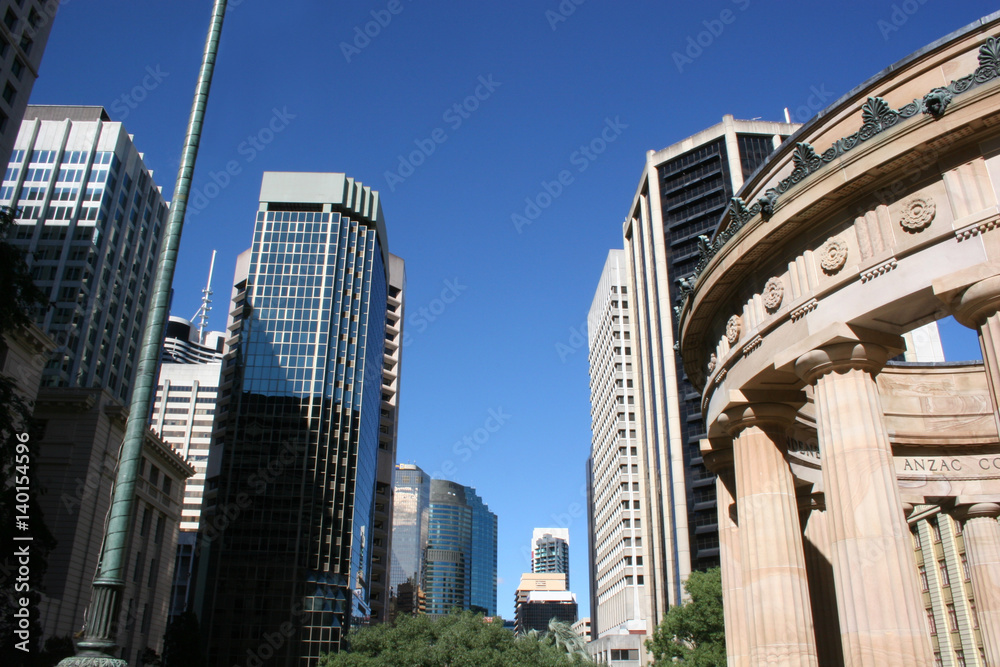 Brisbane City, combined modern and vintage architecture