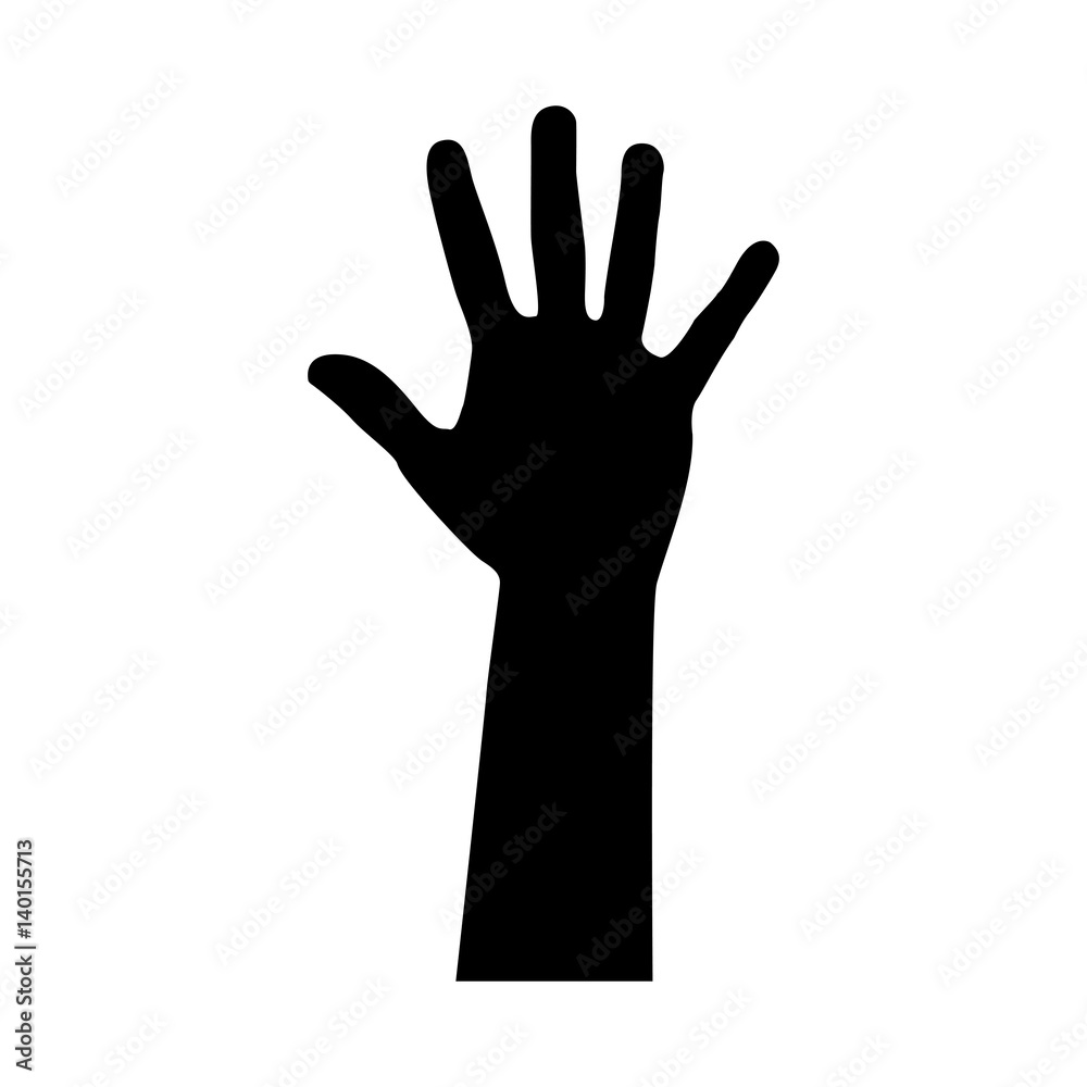black silhouette of arm and hand vector illustration black silhouette of arm and hand vector illustration