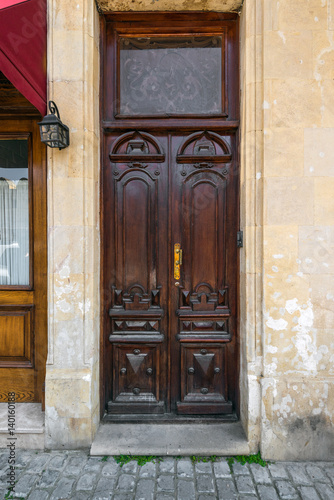 Ancient wooden door