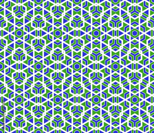 Vector modern seamless colorful geometry polygonal pattern