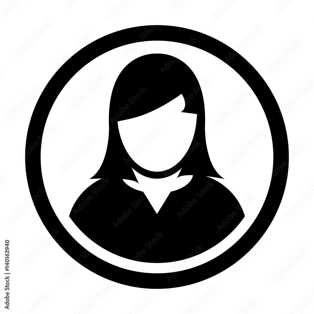 User Icon - Woman Person Profile Human Avatar Vector illustration User Icon - Woman Person Profile Human Avatar Vector illustration
