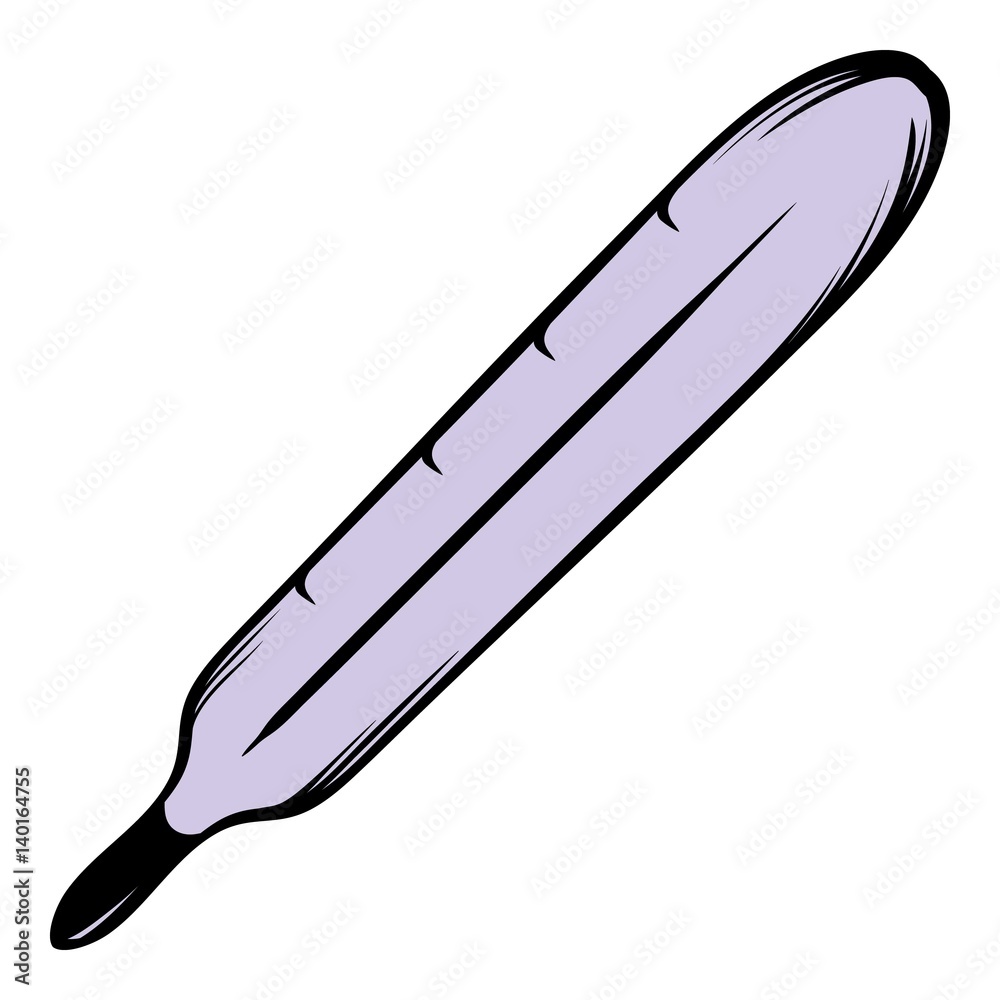 Medical thermometer icon cartoon Medical thermometer icon cartoon