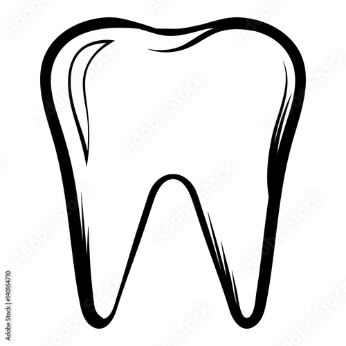 Tooth icon cartoon