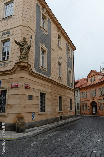 Prague is a city and the capital of the Czech Republic is a traditional European cultural center.Na Kampe street Kampa island, Mala strana.