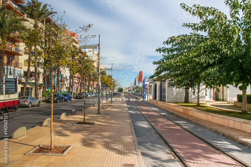 Street of Castellon in Valencia (Spain). November 2007