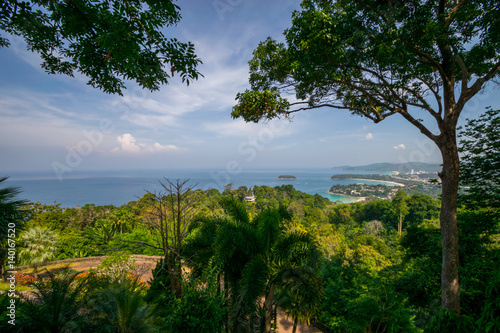 Kata High angle view sea view Phuket Thailand