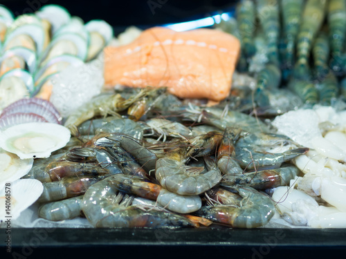 Seafood at fresh market