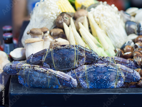 Seafood at fresh market