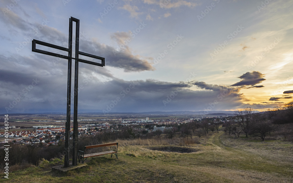 Kreuz auf einem Hügel bei Eisenstadt