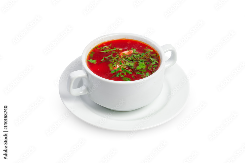 soup isolated on a white background soup isolated on a white background