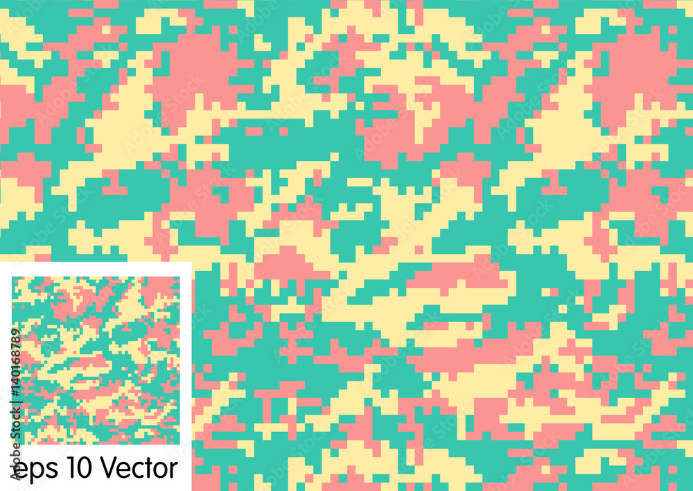 Fototapeta premium Seamless, Camouflage pattern vector