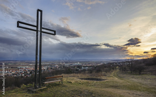 Kreuz auf einem Hügel bei Eisenstadt