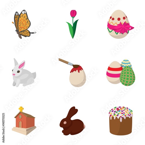 Bright Resurrection of Christ icons set