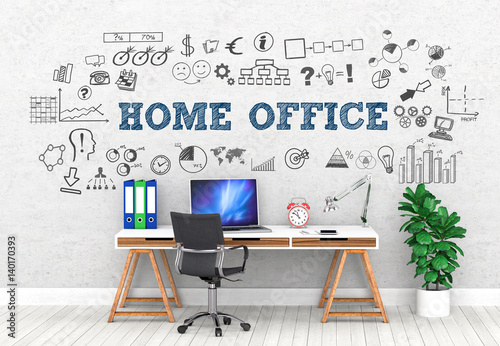Home Office / Office / Wall / Symbol photo