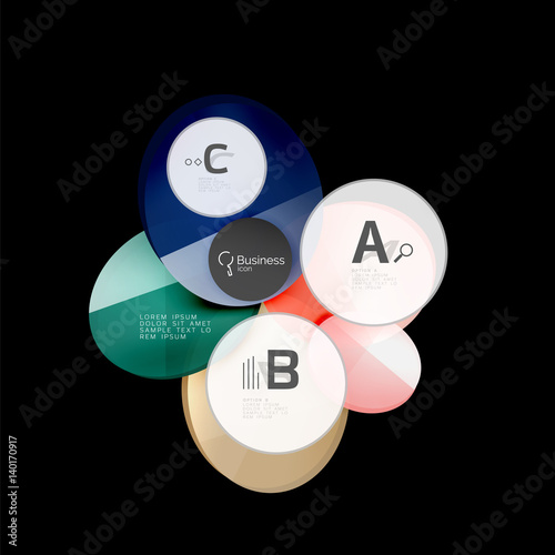 Abstract circles on black Free Download Abstract circles on black - GFXLoad