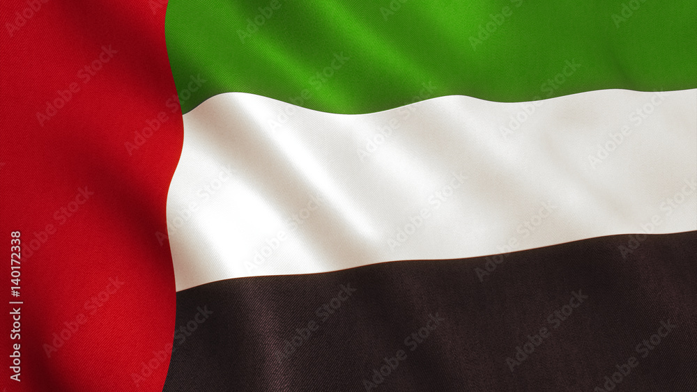 Fototapeta premium UAE Flag - United Arab Emirates