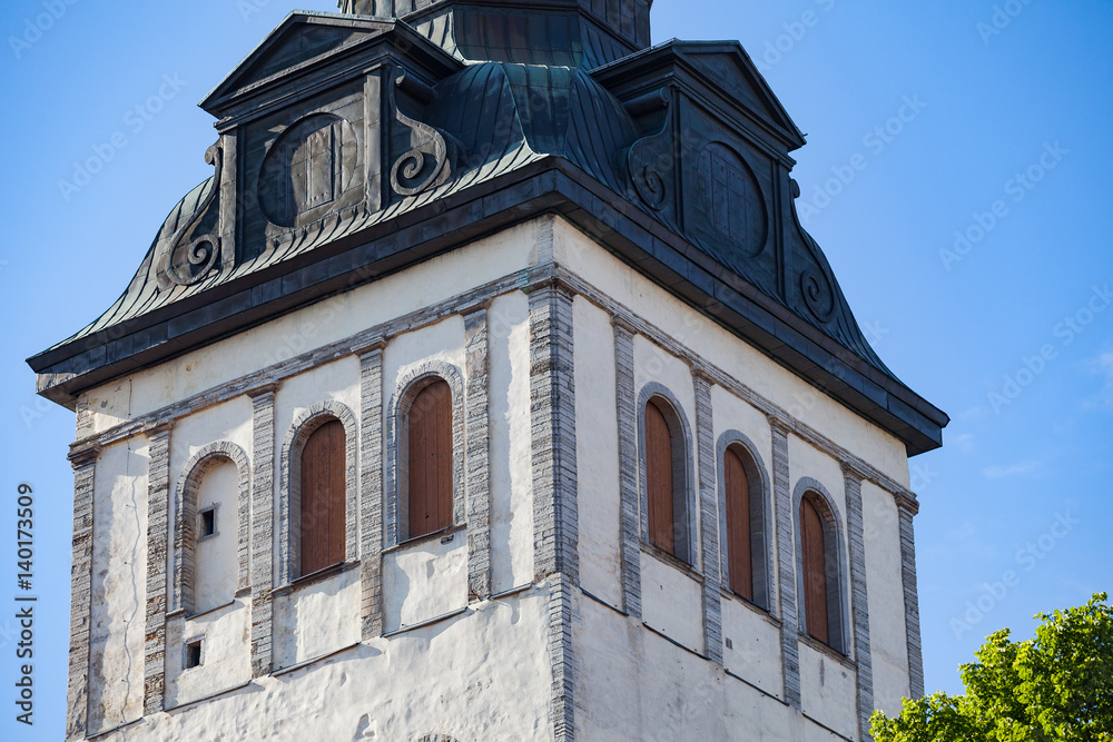 Fototapeta premium St. Nicholas Church bell tower in Tallinn, Estonia.