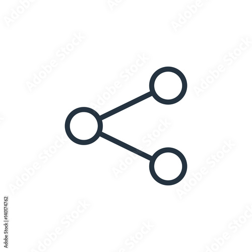 share line icon on white background