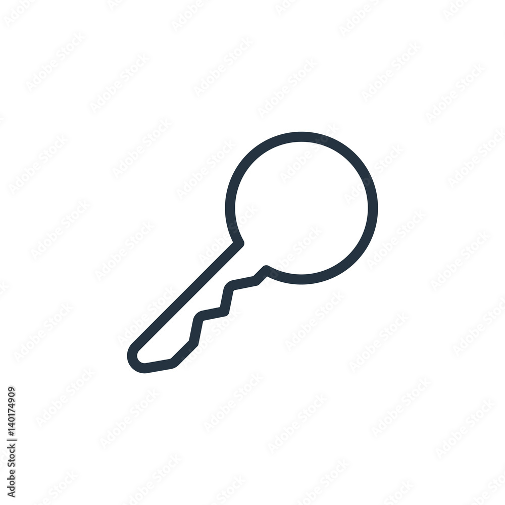 key line icon on white background key line icon on white background
