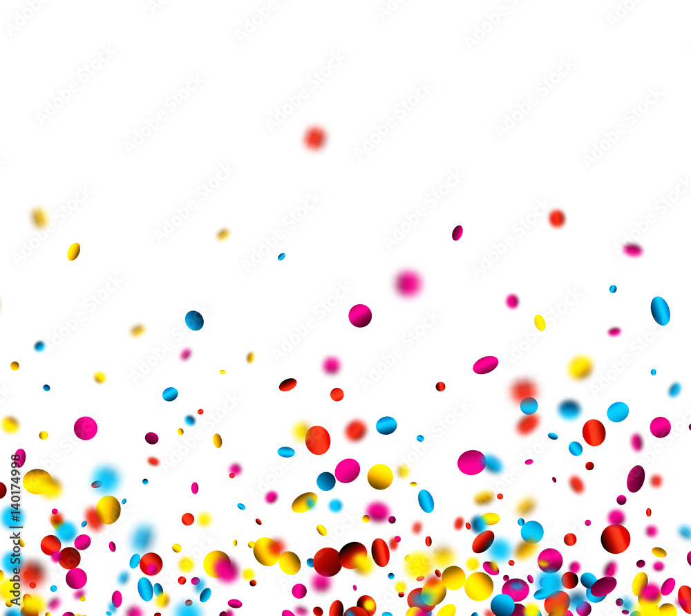 Festive background with colorful confetti. - obrazy, fototapety, plakaty 