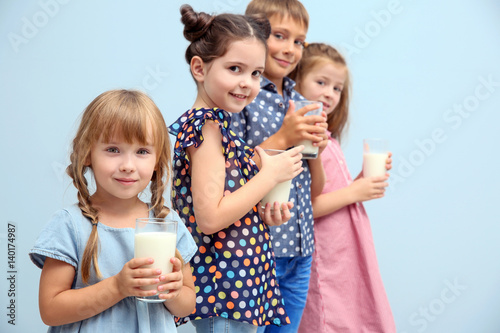 Little children with glasse...