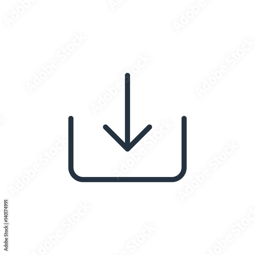 download line icon on white background