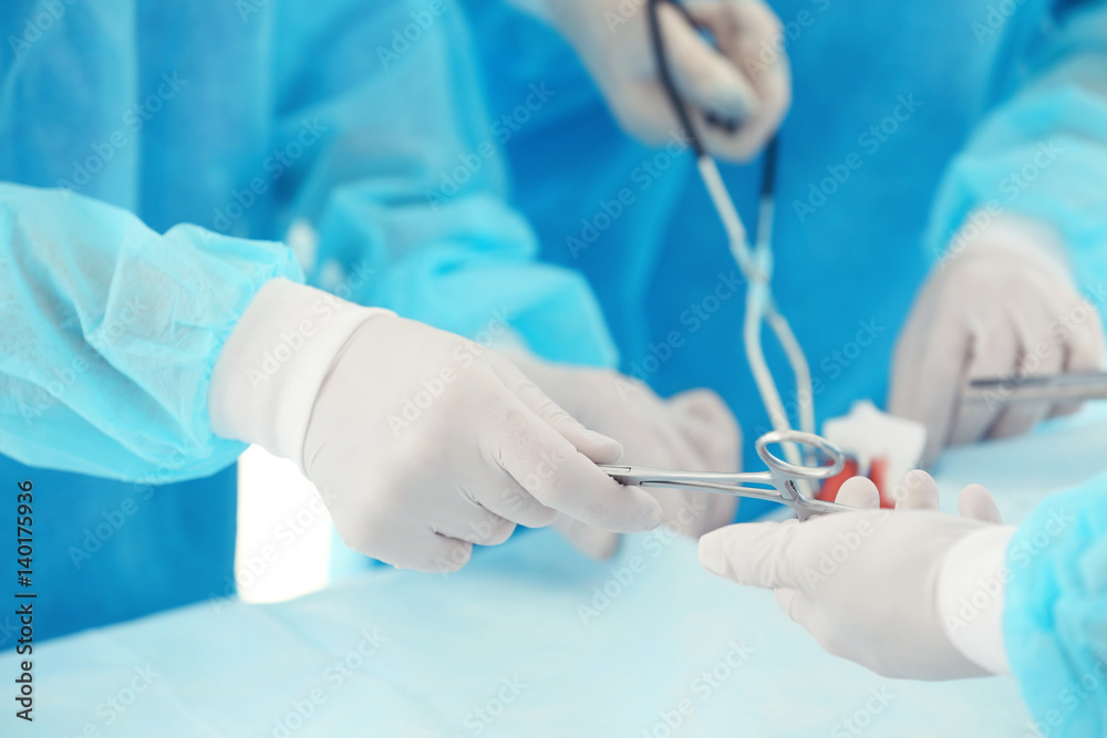 Operating of patient in clinic Operating of patient in clinic