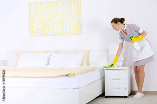 Hotel service concept. Cham...