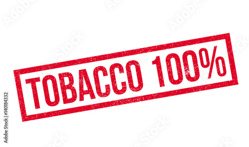Tobacco 100 rubber stamp. Grunge design with dust scratches. Effects can be easily removed for a clean, crisp look. Color is easily changed.