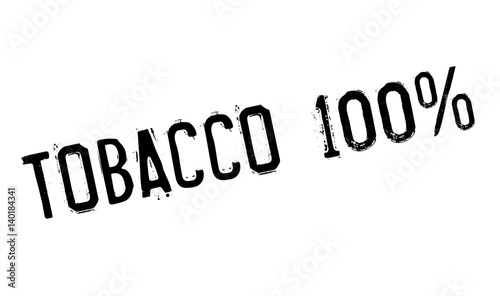 Tobacco 100 rubber stamp. Grunge design with dust scratches. Effects can be easily removed for a clean, crisp look. Color is easily changed.