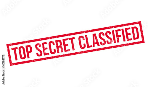 Top Secret Classified rubber stamp. Grunge design with dust scratches. Effects can be easily removed for a clean, crisp look. Color is easily changed.