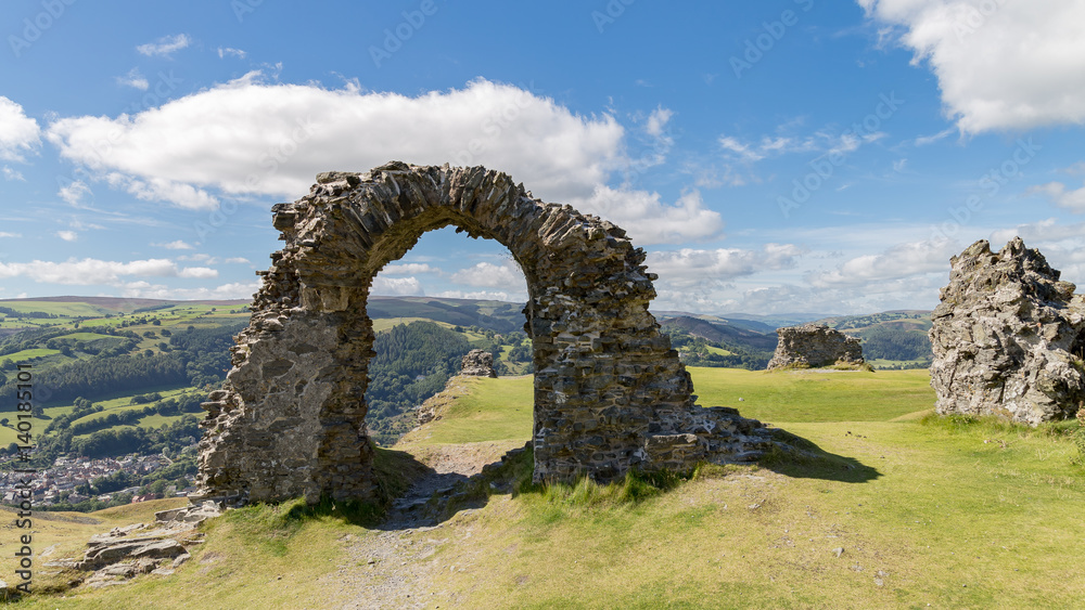 Castell Dinas Bran, near Llangollen, Denbighshire, Wales, UK