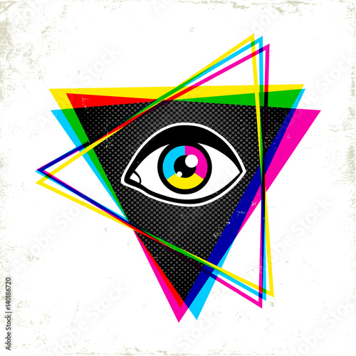 pypamid and eye.