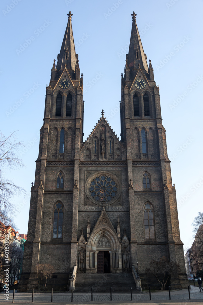 Church of St. Ludmilla in Prague