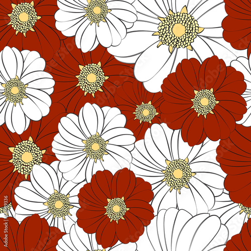 Seamless texture with a pattern of summer