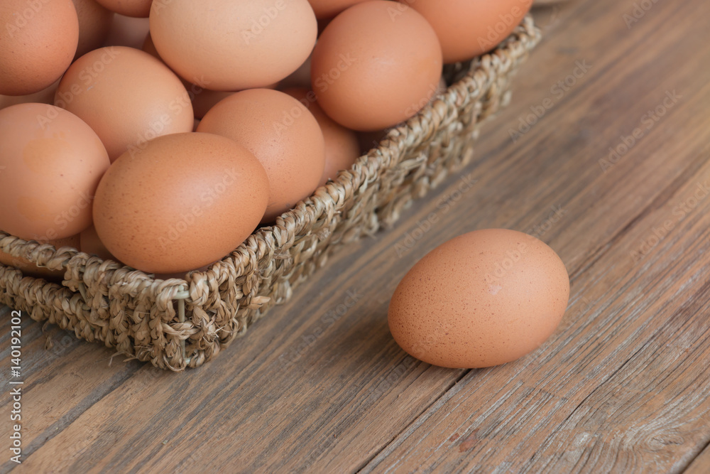 Egg on wooden table ,Chicken Egg Egg on wooden table ,Chicken Egg