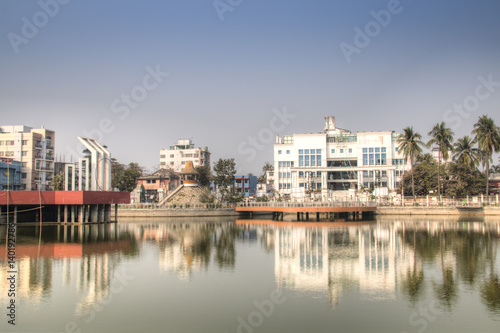 The famous Hadis park in the center of Khulna in Bangladesh 