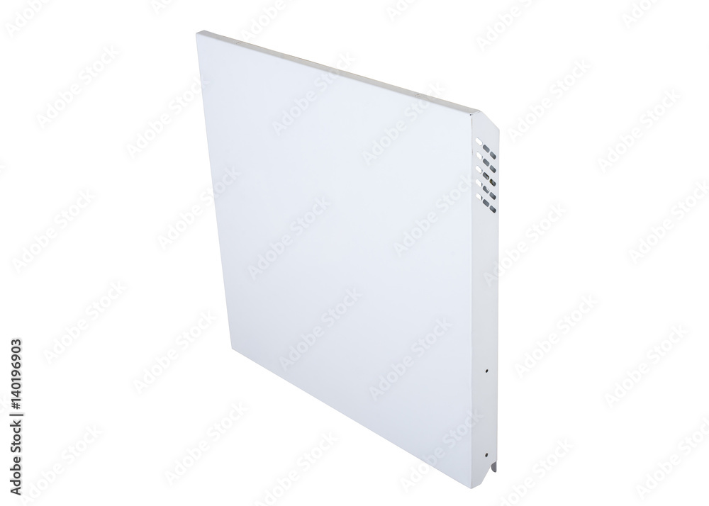 New electric panel for heating housing on a white background New electric panel for heating housing on a white background