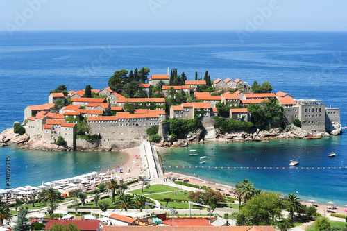 The village of Sveti Stefan