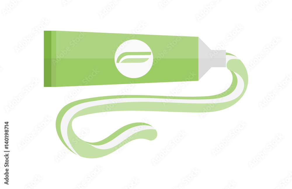Fototapeta premium Flat health care dentist chemical color medical glue tool healthcare system concept and medicine toothpaste hygiene stomatology vector illustration.