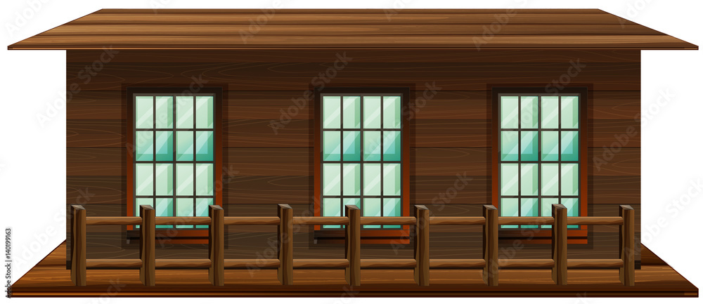 Obraz premium House made of wood