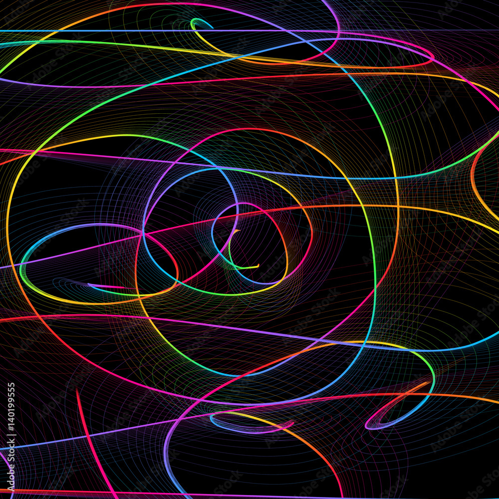 Abstract childish background with colorful lines Abstract childish background with colorful lines
